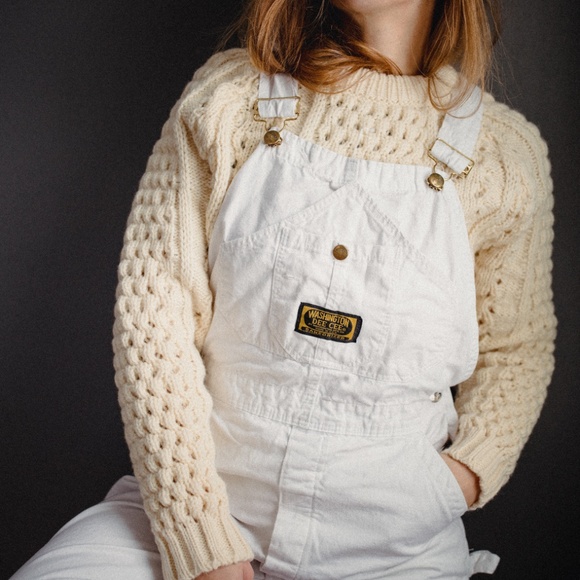 Vintage Wool Ireland Malinmor Fisherman Sweater - Picture 2 of 7